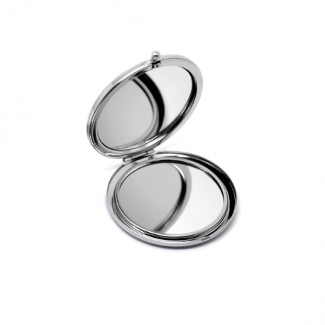 Miroir de poche rond à décorer emplacement 57mm 58mm
